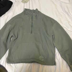 Bass Pro Shops Olive Green Quarter-Zip Pullover Sweatshirt